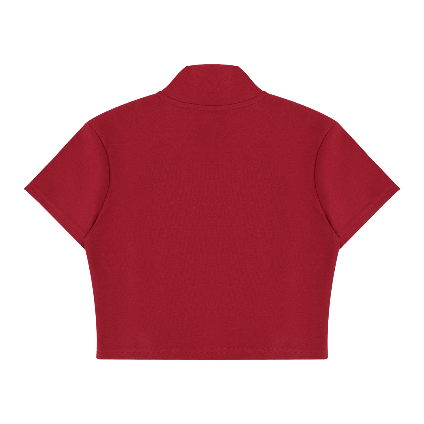 logo Women's Cropped Full Zip Short Sleeve T-Shirt