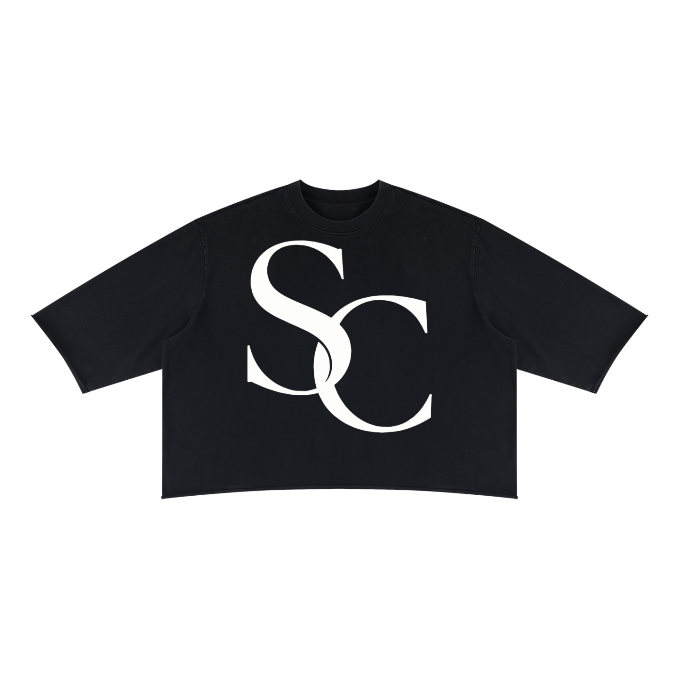 SC.01 Unisex Mineral Wash Raw Hem Boxy T-Shirt