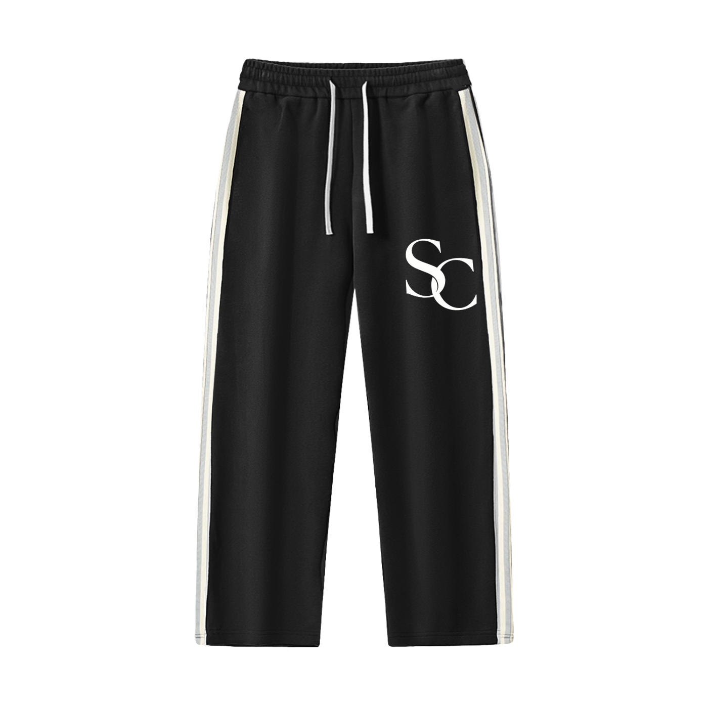 SC.01 Contrast Side-Stripe Straight-Leg  Pants
