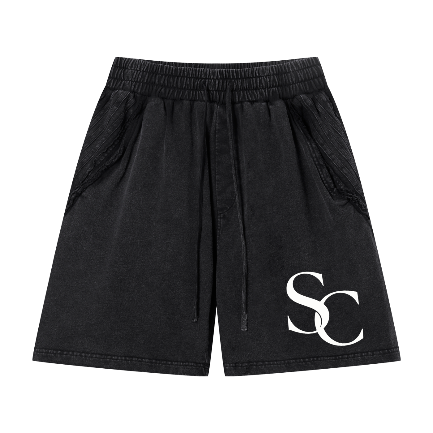 SC.01 Unisex Vintage Wash Raw Edge Shorts
