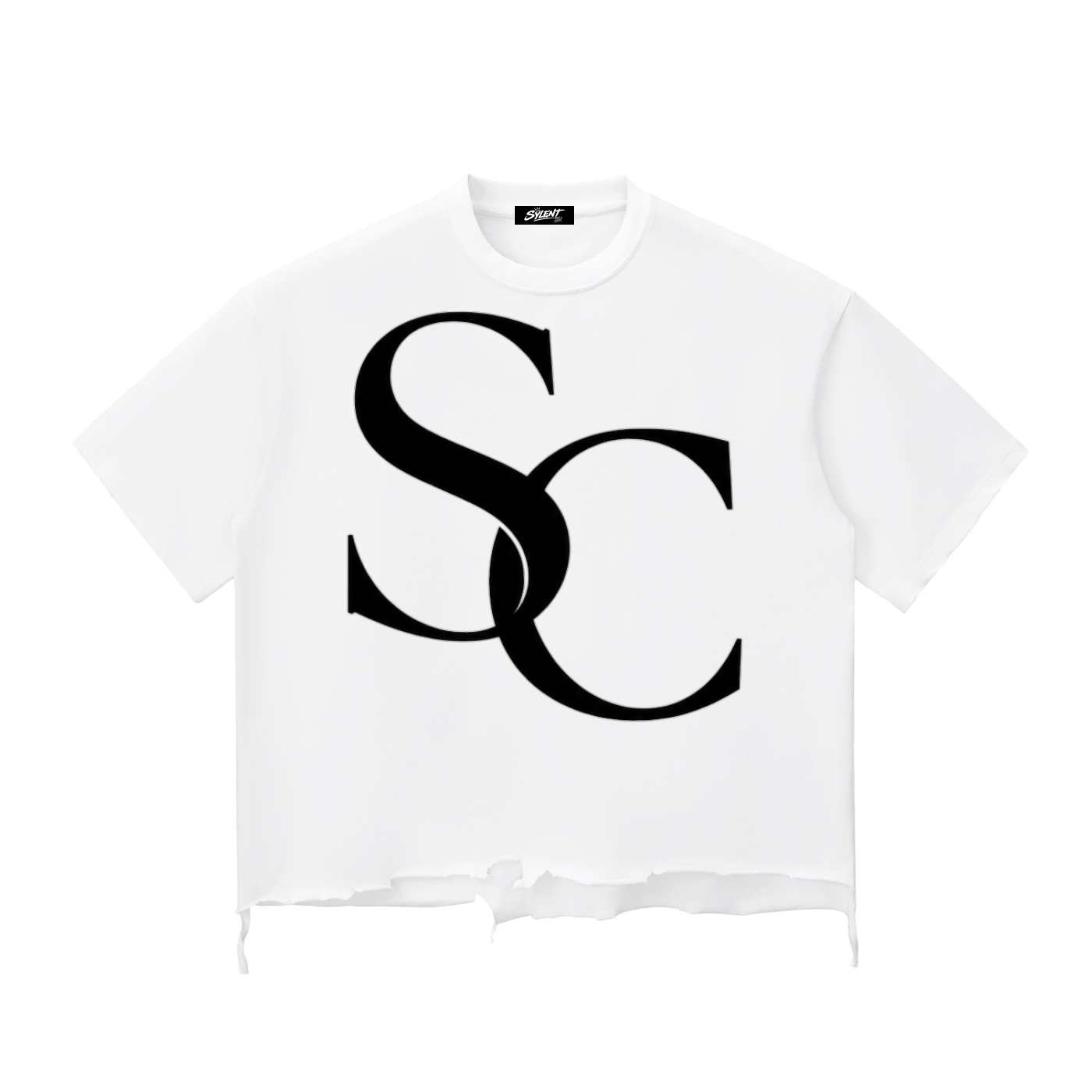 SC.01 Snow Wash Raw-Hem Boxy T-shirt
