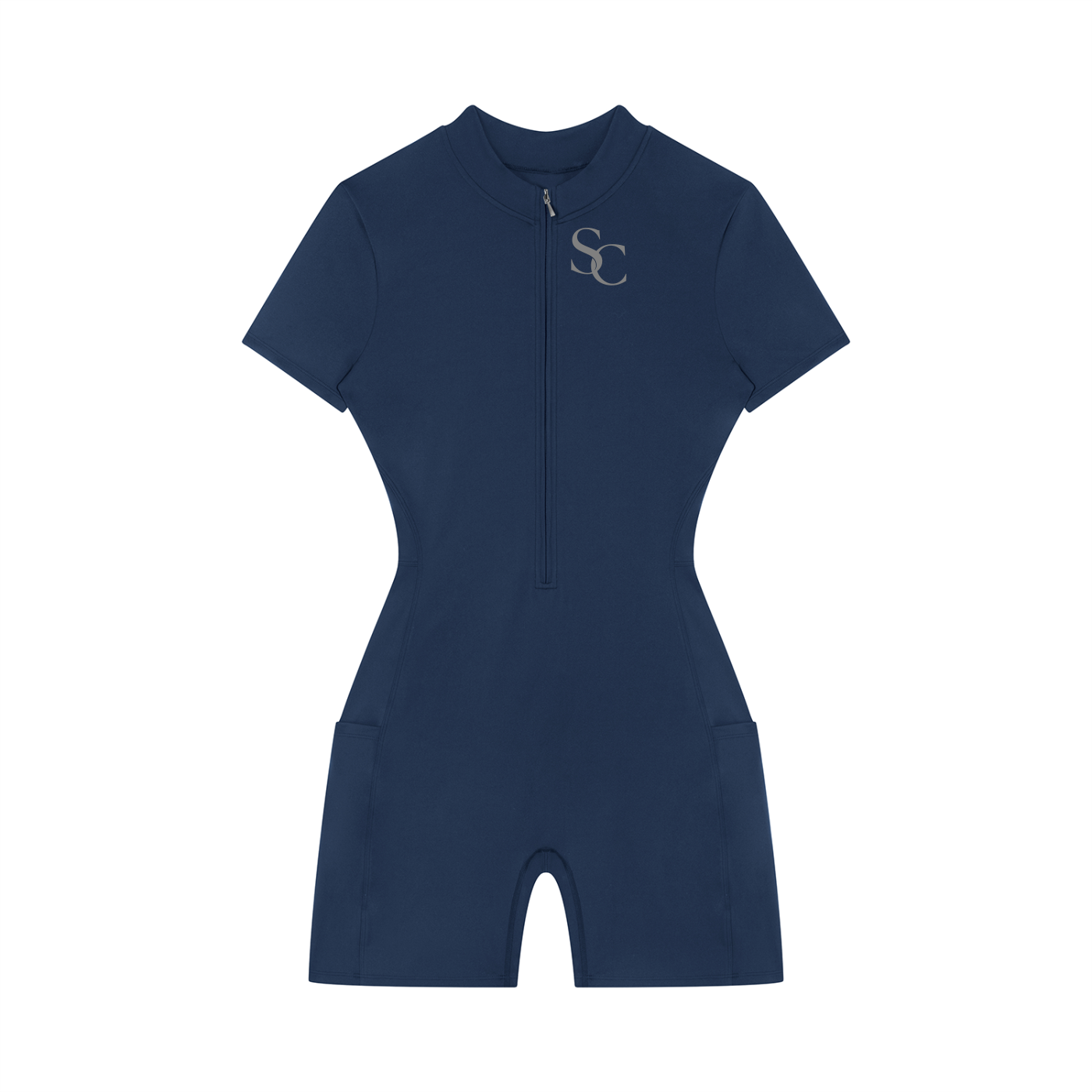 SC.01 Women's Quarter-Zip Short Sleeve Romper