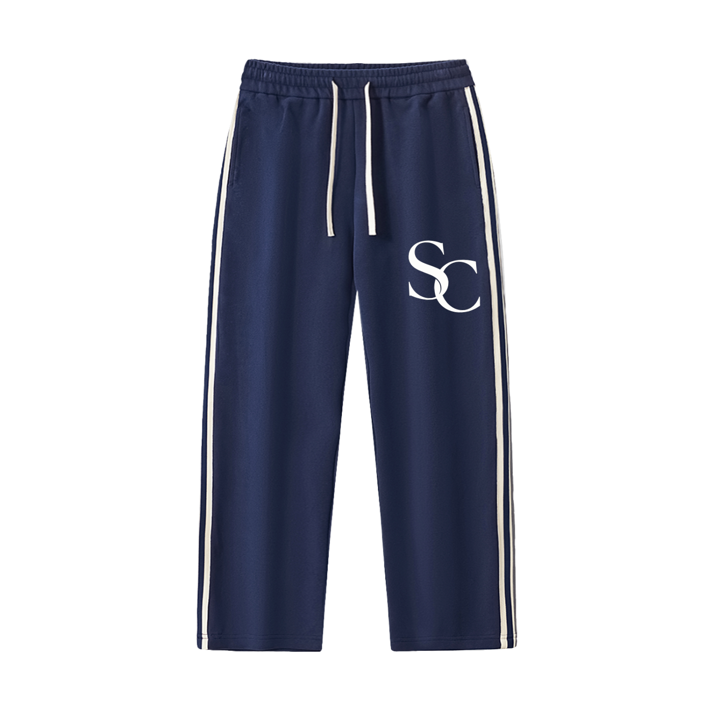 SC.01 Contrast Side-Stripe Straight-Leg  Pants