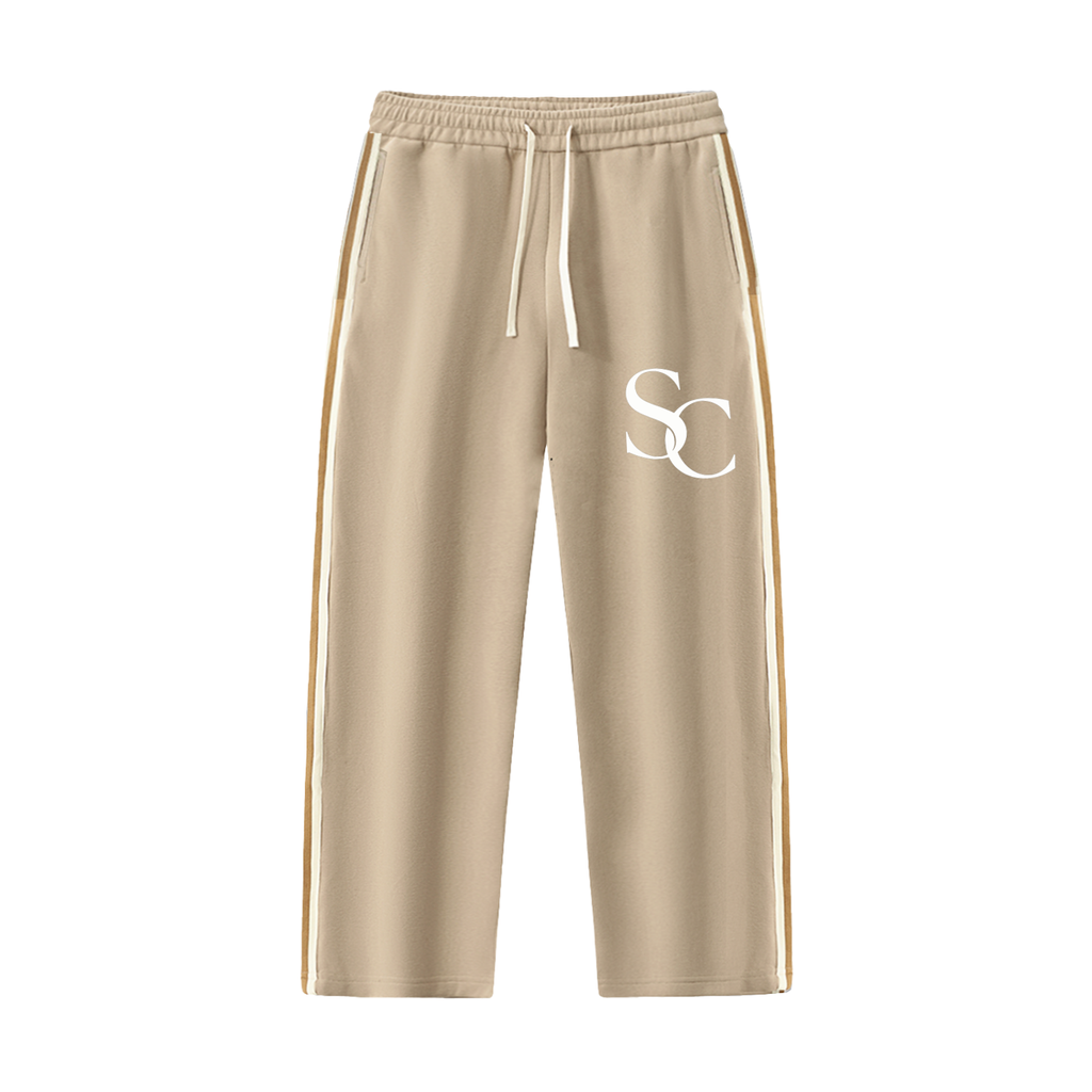 SC.01 Contrast Side-Stripe Straight-Leg  Pants