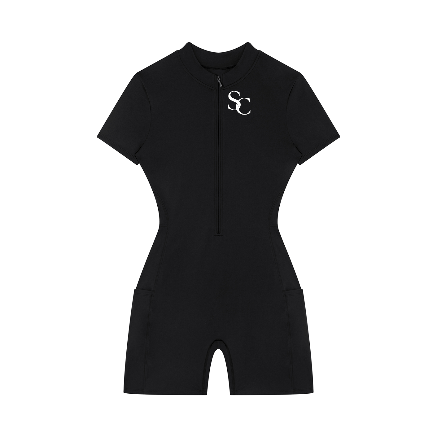 SC.01 Women's Quarter-Zip Short Sleeve Romper