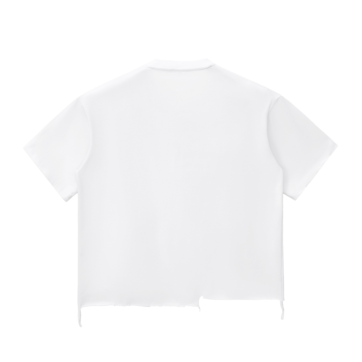 SC.01 Snow Wash Raw-Hem Boxy T-shirt
