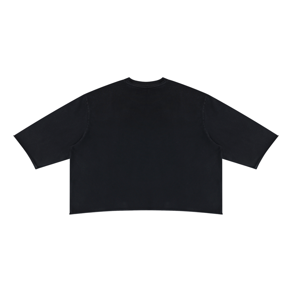 SC.01 Unisex Mineral Wash Raw Hem Boxy T-Shirt