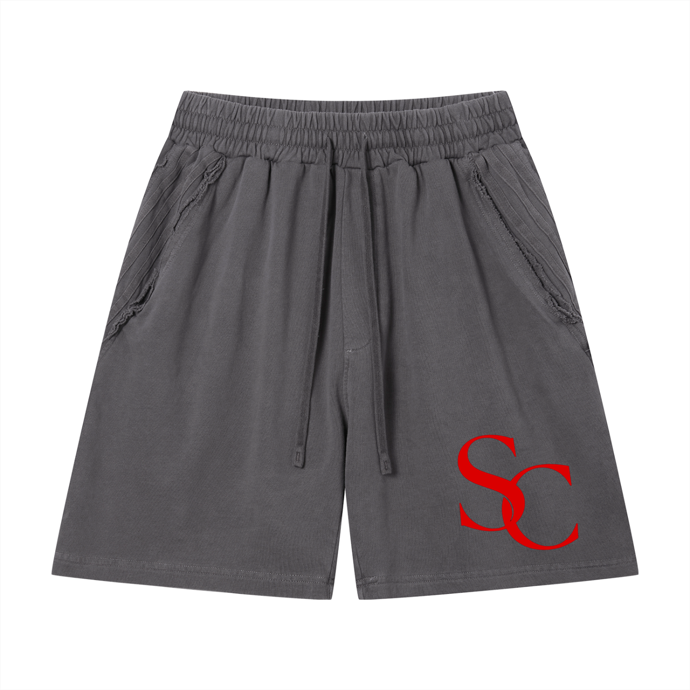 SC.01 Unisex Vintage Wash Raw Edge Shorts