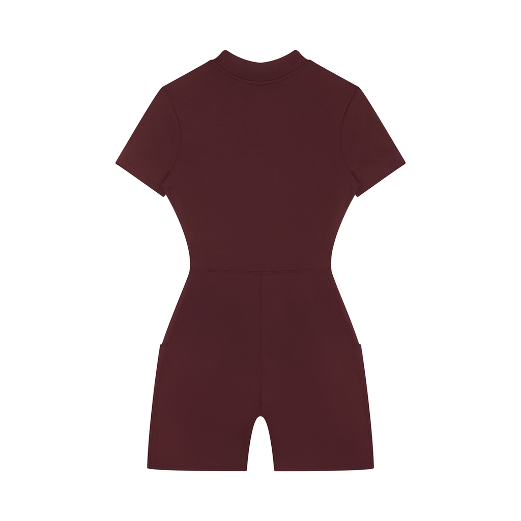 SC.01 Women's Quarter-Zip Short Sleeve Romper