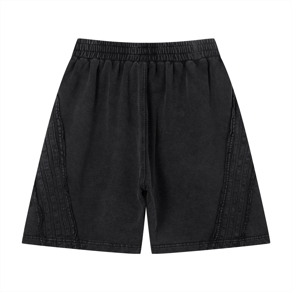 SC.01 Unisex Vintage Wash Raw Edge Shorts
