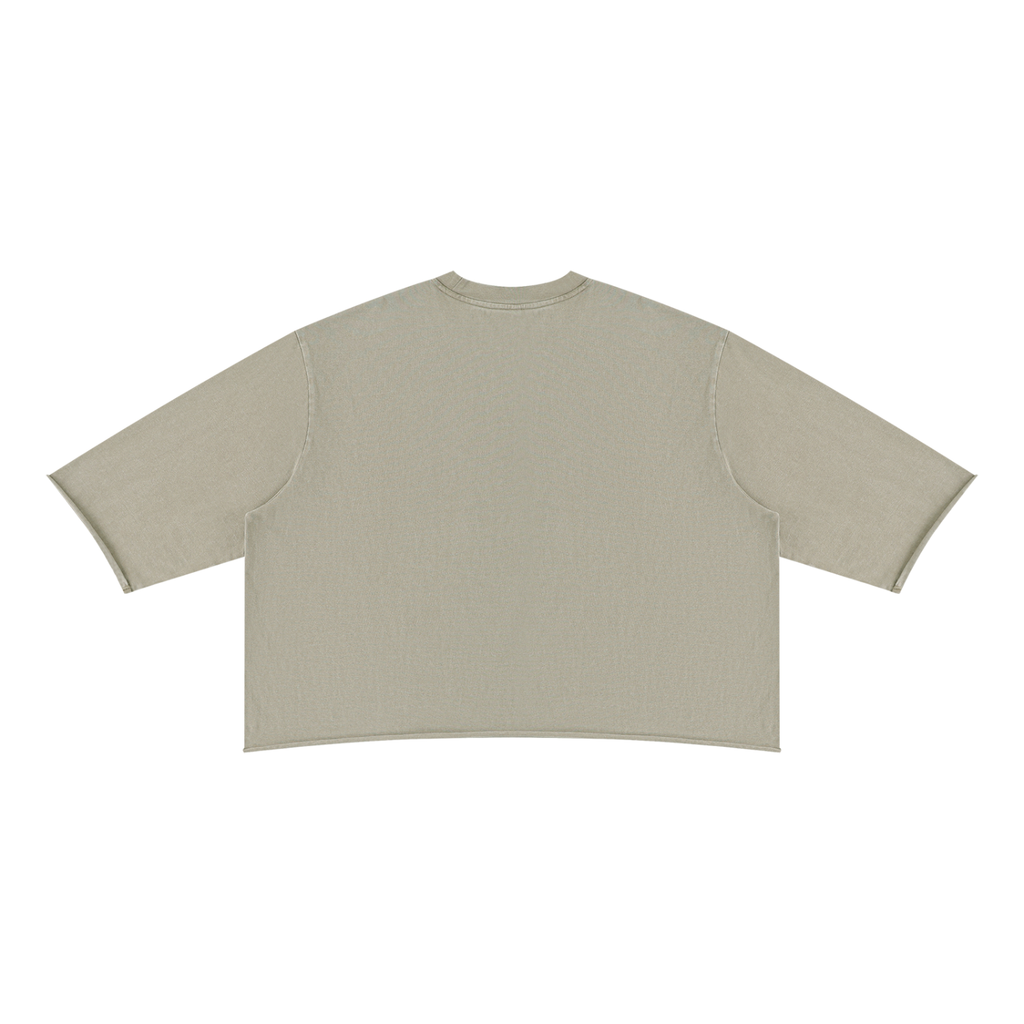 SC.01 Unisex Mineral Wash Raw Hem Boxy T-Shirt