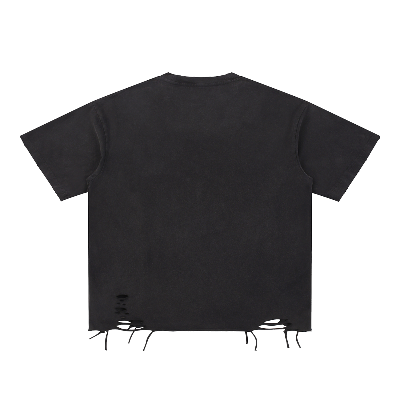 SYLENT: NO SIGNAL Snow Washed Raw-Hem Tee