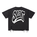 SYLENT: NO SIGNAL Snow Washed Raw-Hem Tee