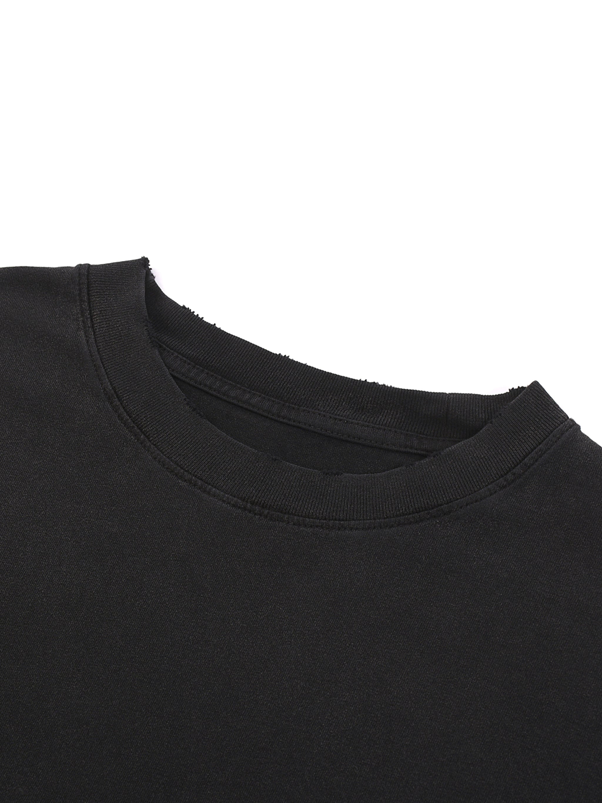 SYLENT: NO SIGNAL Snow Washed Raw-Hem Tee
