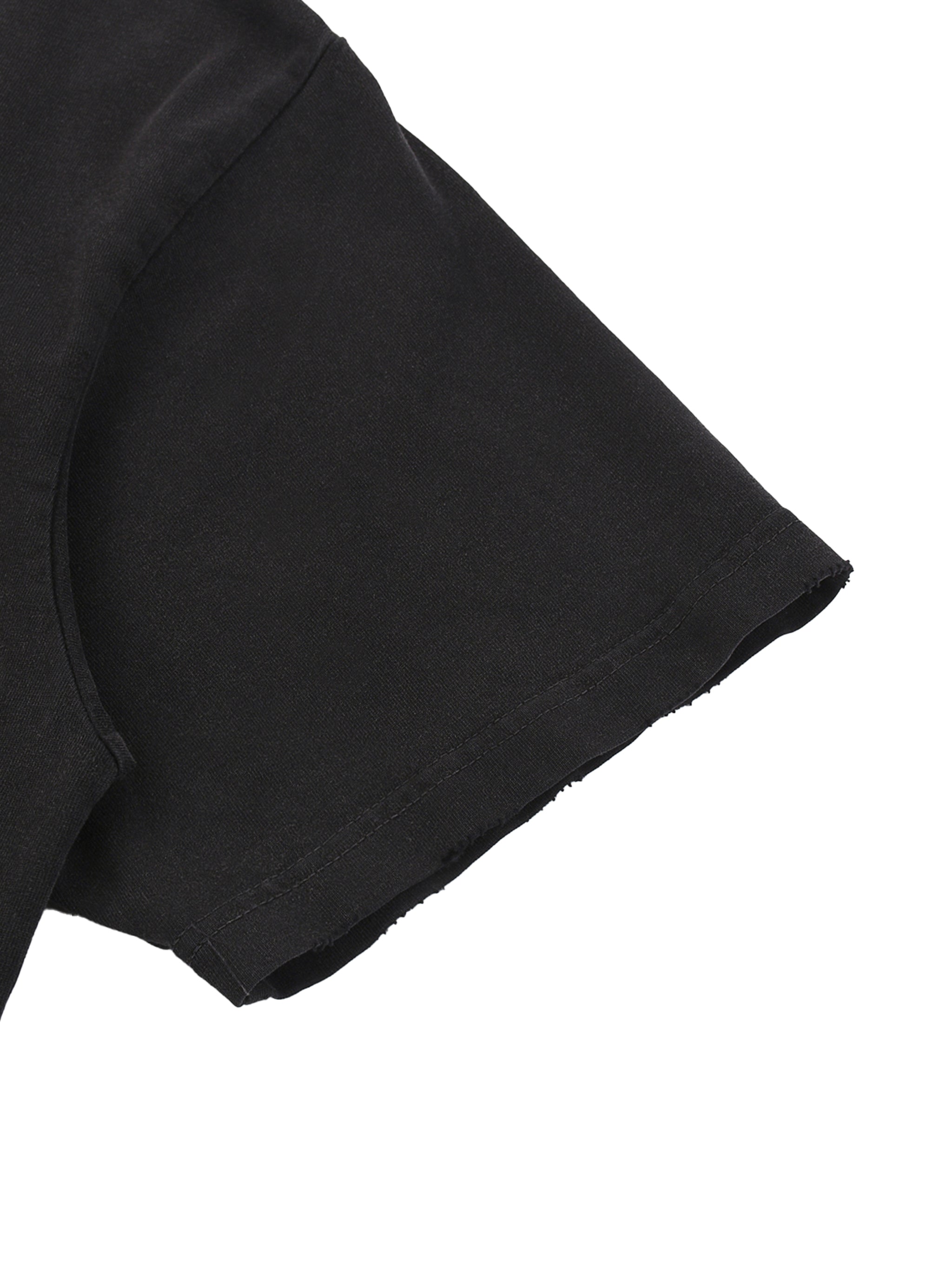SYLENT: NO SIGNAL Snow Washed Raw-Hem Tee